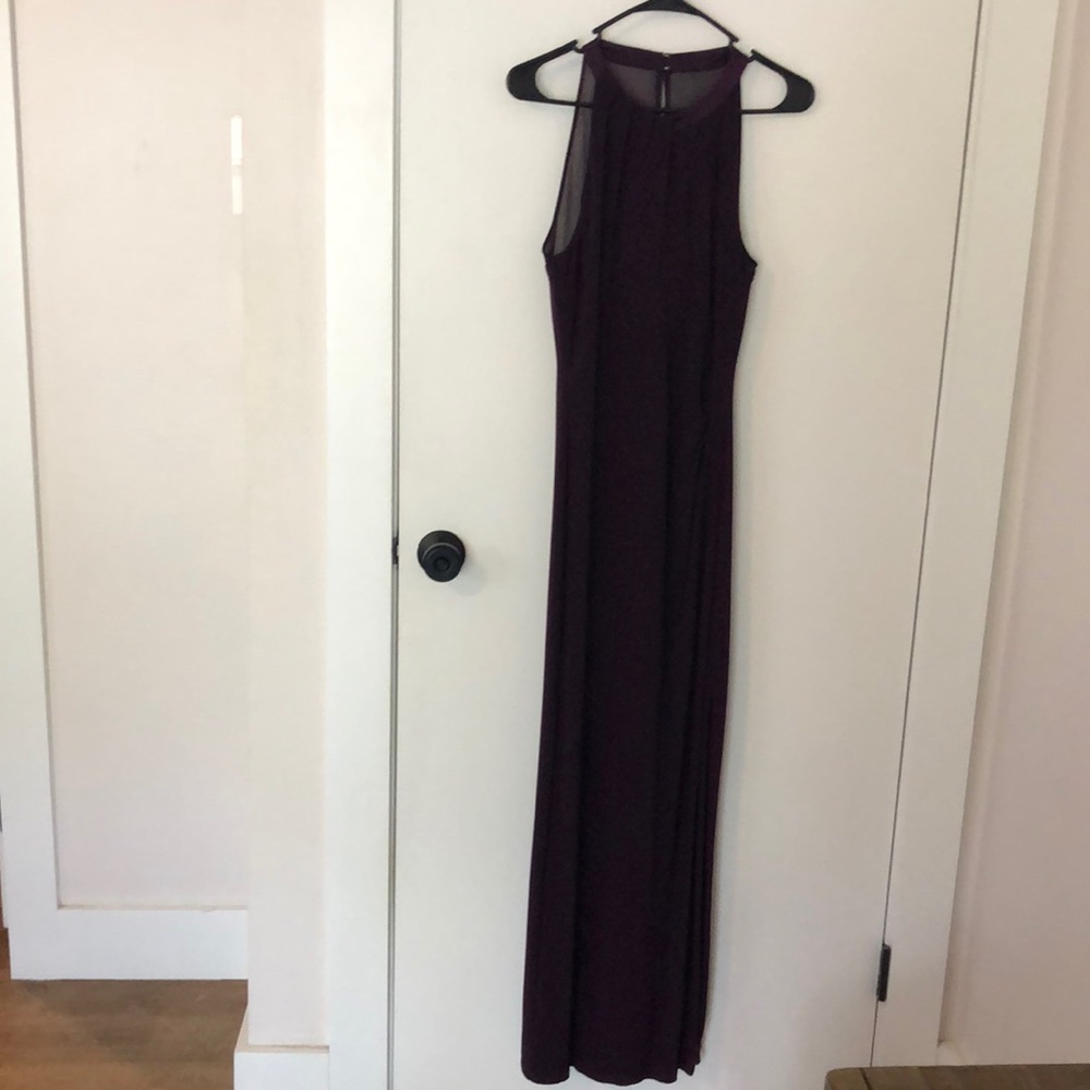 Long formal purple dress